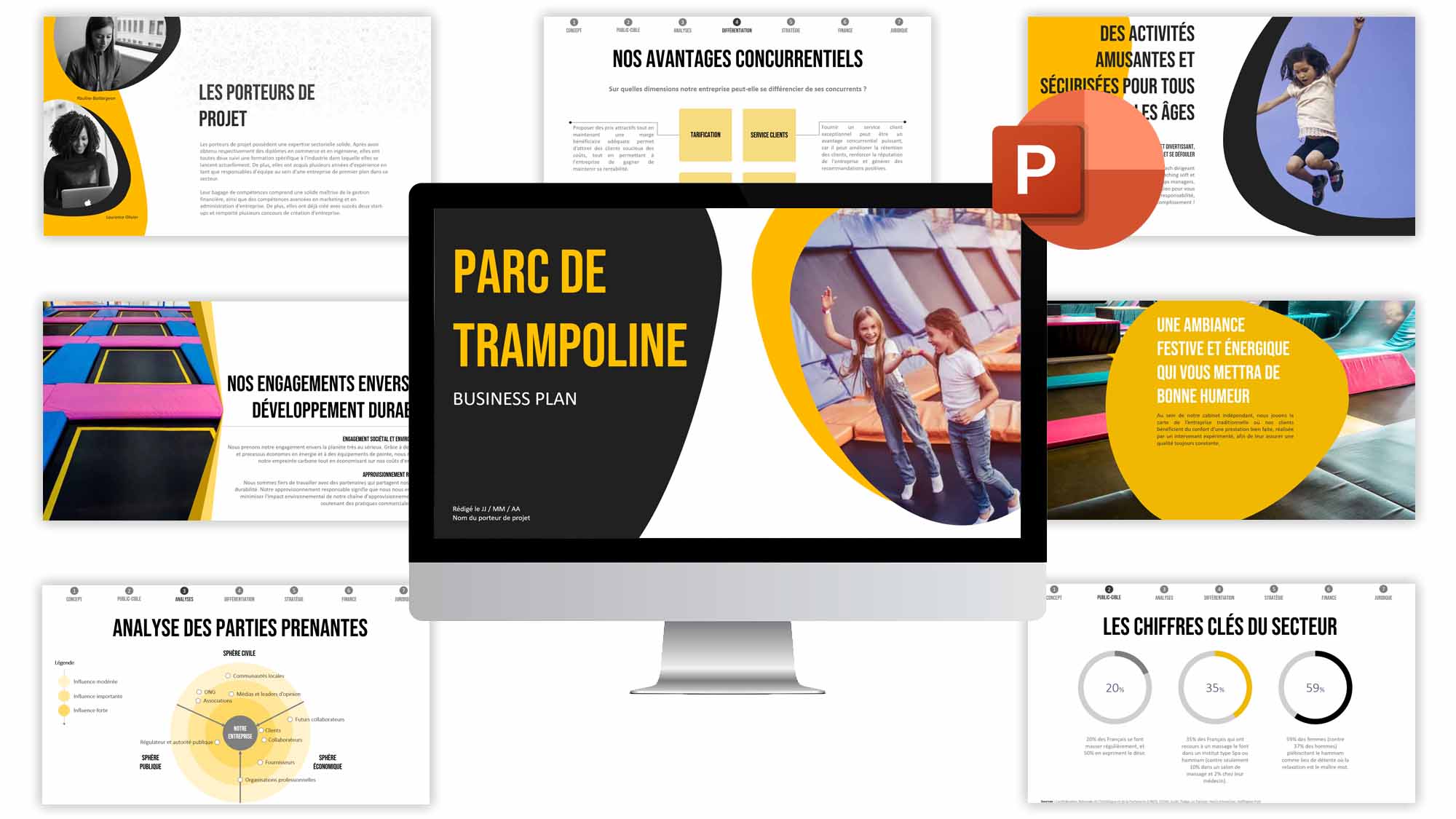 Trampoline Park parc Trampolines Business Plan Exemple R dig 